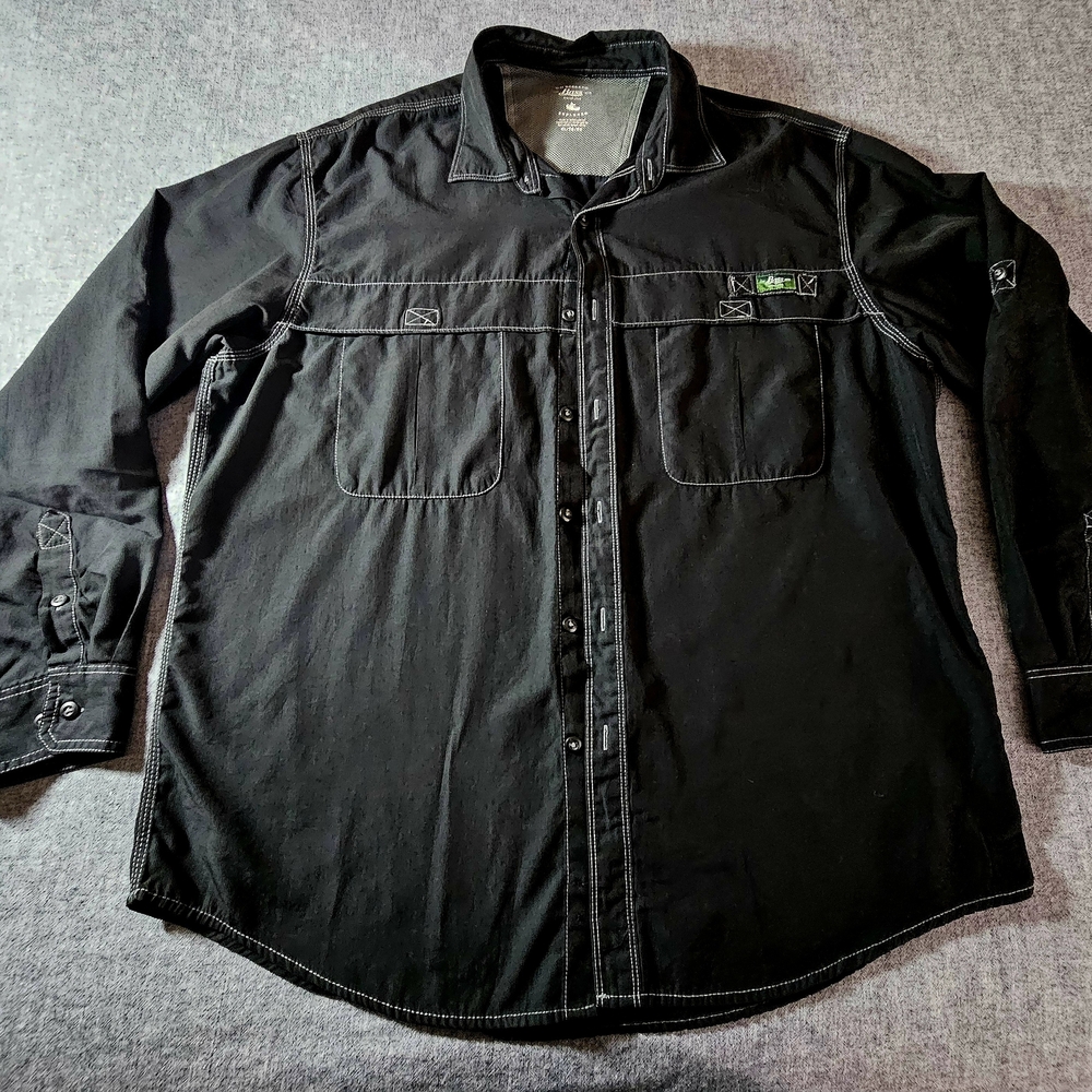 Bass Dark Casual Button Down Shirt